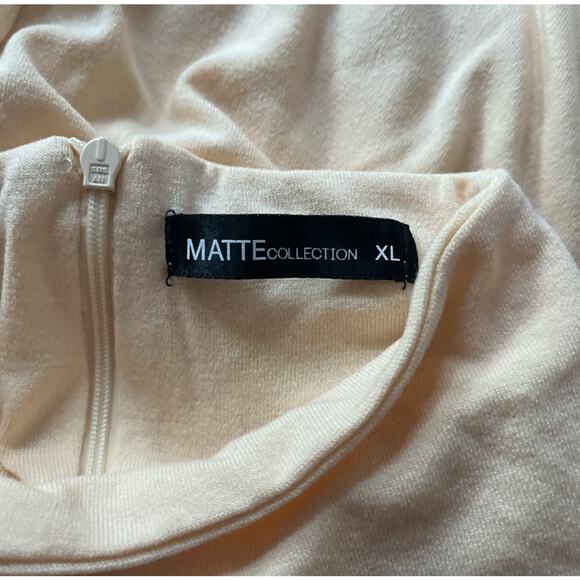 Matte Collection Cream Cut-Out Maxi Dress – Size XL - Picture 3 of 3